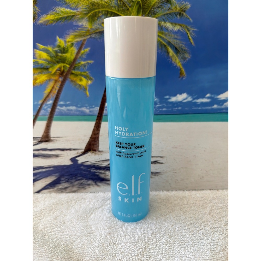 ELF Skin Holy Hydration Keep Your Balance Toner 5oz Hyaluronic Acid Witch Hazel
